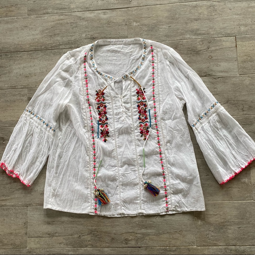 Gorgeous Peasant Top from Sundance Catalog - Picture 3 of 7